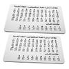 minkissy 2pcs Braille Alphabet Practice Board Arabic Raised Dots Educational Tool Portable Learning Aid for Beginners Supports Inclusive Education and Braille Writing Techniques view 1