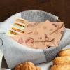 LIFKOME Greaseproof Food Wrapping Paper Food Basket Liners 50pcs Large Natural Tone for Burger Cake Hamburger Wrapping view 3