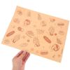 LIFKOME Greaseproof Food Wrapping Paper Food Basket Liners 50pcs Large Natural Tone for Burger Cake Hamburger Wrapping view 4