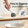 2PCS Adjustable Cleaning Brush with Liquid Dispenser- Adjustable Cleaning Brush for Kitchen, 2 in 1 Soap Dispensing Dish Scrub Brushes with 6 Adjustable Handle, Cleaning Brushes for Kitchen view 3