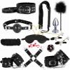 12 Black Fitness Tools With Adjustable Wrists, Comfortable Sports Accessories, Couple Gift - H8 view 1