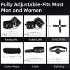 12 Black Fitness Tools With Adjustable Wrists, Comfortable Sports Accessories, Couple Gift - H8 view 3