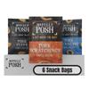 Awfully Posh Pork Snacks Pack of 6 Bundle | Scratchings, Cracklings, and Puffs | Made Using Prime Cuts, No Nasties | A Bag of Perfectly Even Strips of Meaty Goodness | A Cut Above the Rest!