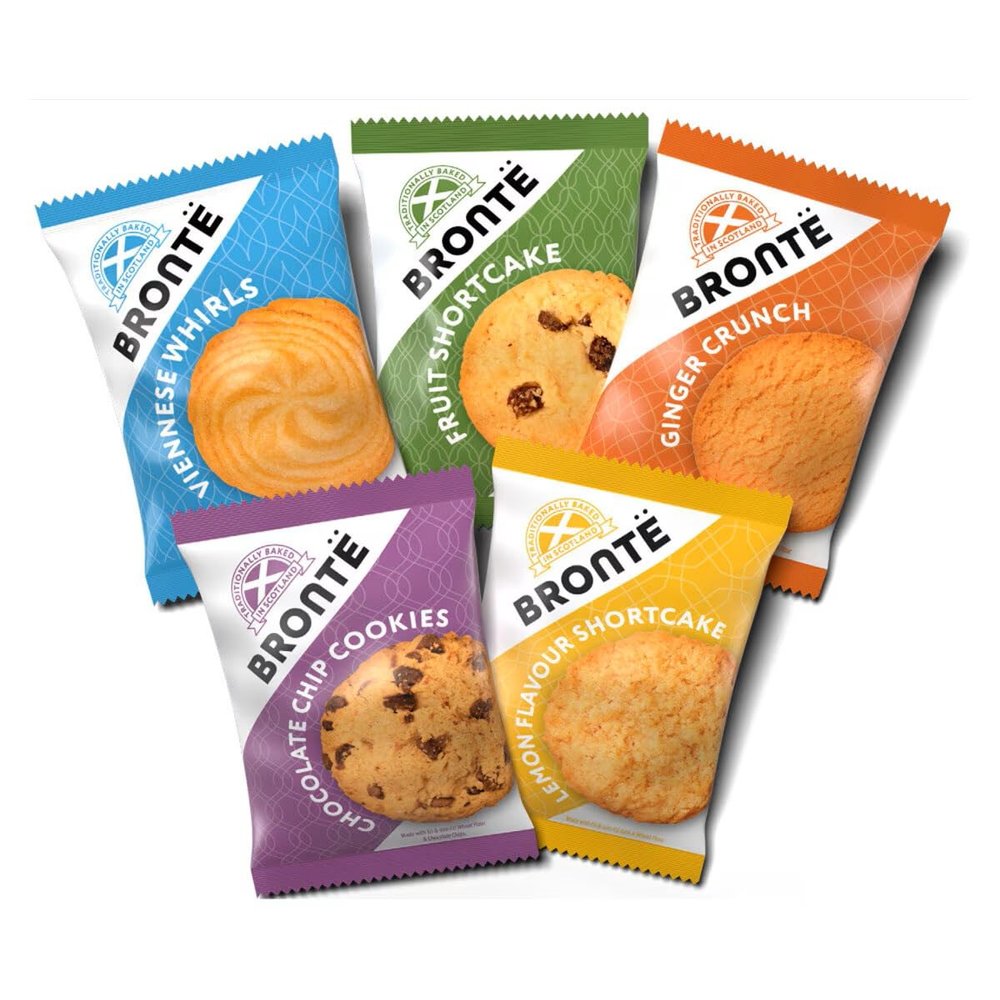 Bronte Assorted Mini Pack, 100 x 30g - Indulge in Gourmet Flavors Box - For Tea, Parties, Catering