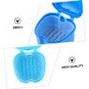 BATHVEVE 3pcs Denture Storage Container Plastic Case with Ultra-Smooth Finish and Beautiful Design, for Dentures and Sports Mouth Guards, Prevents Damage and Ensures Clean Storage view 3