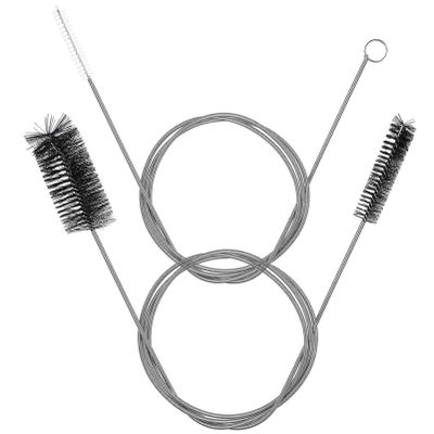 Beaupretty 2 Pcs Flexible Drain Cleaning Tools Dual Head Single Head Nylon Bristle Brushes for Kitchen Sink Tube Overflow Cleaning for Narrow Spaces