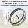 22/24-Inch Wheelchair Push Rim Covers, Non-Slip Silicone Handrim Covers for Wheelchair Rear Wheels, Wear-Resistant Hand Push Cover Improve Grip And Traction,2,22in view 2