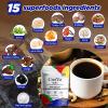 CreiVa 15-in-1 Instant Coffee, Chocolate Flavor Arabica with Shilajit, 10 Mushrooms, NAD+, Stevia | Anti-Aging, Energy & Focus | Pre/Post Workout Drink for Men & Women, 150g view 2