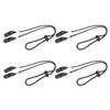 minkissy 4pcs Windproof Hood Clip Retainers Adjustable Hat Retainer Clips for Fishing Boating Sports Removable Chin Straps Black view 1