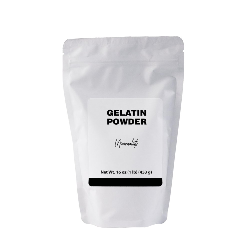Minimalist Gelatin Powder, Ideal for Cooking and Baking, Packaged for Convenience in a Resealable Bag (16 Ounce)