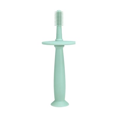 Silicone Teething Toothbrush - Soft Baby Toothbrush, Lightweight Gentle Gum Care | Long Lasting Brush Flexible Suction Base, Safety Handle Hygiene Tool for