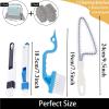 Track Cleaner, Window Brush, Crevice Scrub, Handheld Multi Tool, Deep Cleaning Set, Compact Design, PP Build, Keyboard Sill, for Car Vent Tile, Kitchen Dining, Shower Bathroom Use view 2