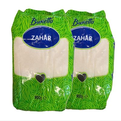 Bunetto Sugar 900g White Sugar for Daily Use Moldova Origin Multiple Packs Pack of 2