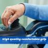 1 Sets Controller Knob and Gaiter for Electric Wheelchair, Universal Silicone Wheelchair Joystick Button Cap for Mobility Scooters, Joystick Button Cover Electric Wheelchairs Accessories(Black view 4