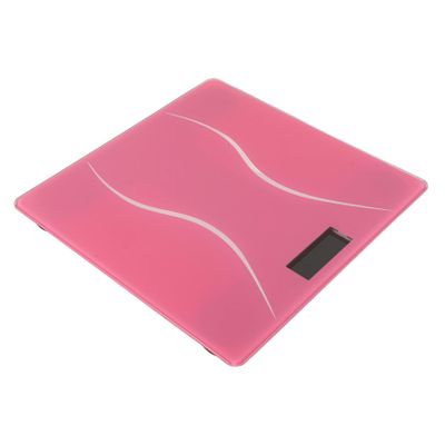 Vaguelly Smart Scale for Modern Weighing Electronic Scale Accurate Rechargeable Weight Bathroom Scales Digital Bathroom Scale Balance Scale Portable Scale Tempered Glass Pink