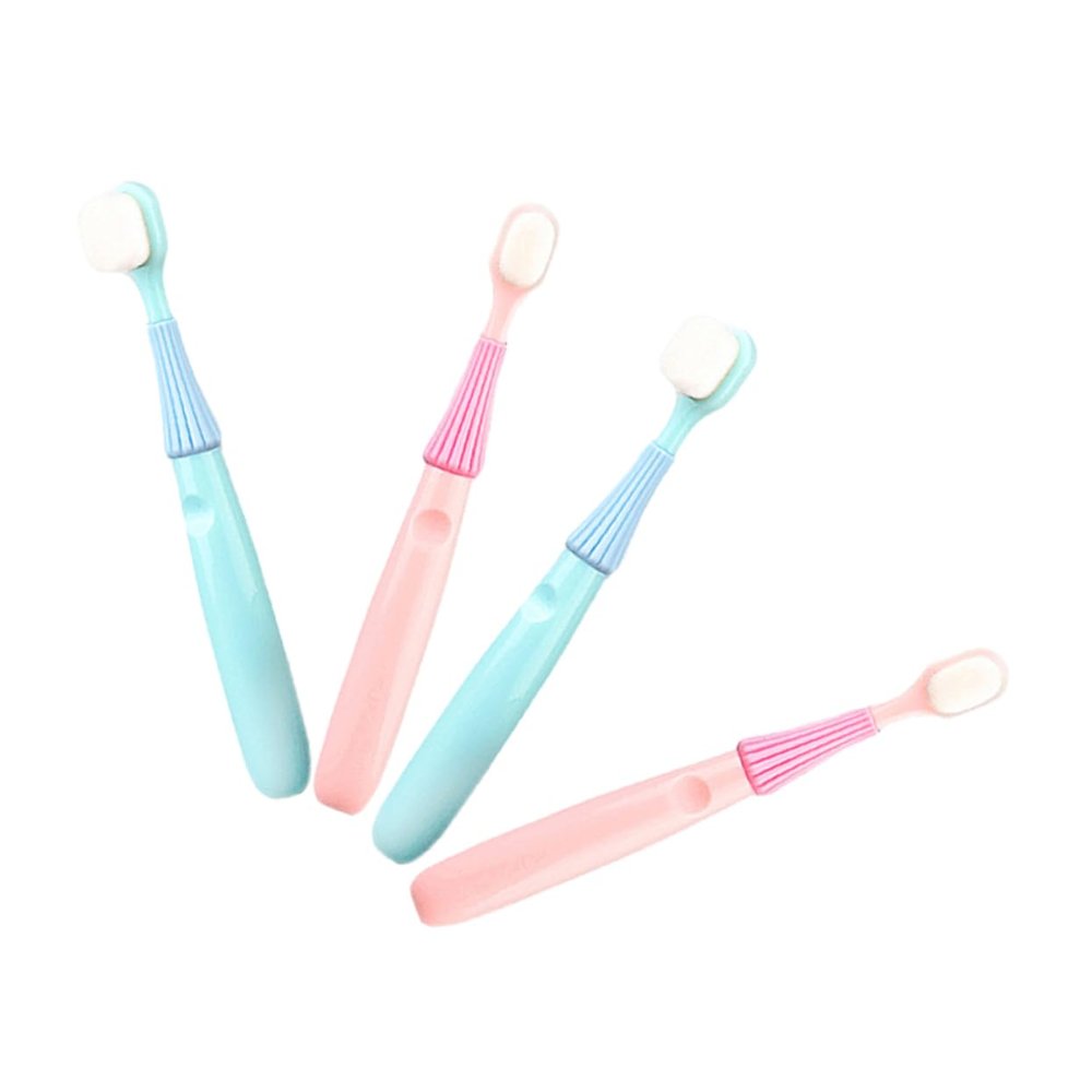 Homoyoyo 4pcs Extra Soft Bristle Boys and Girls Toothbrush Toothbrush for Years Old Boy Girl's Nonslip Handle