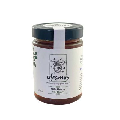 Afesmos Greek Pine Honey 450g, Premium Forest Honey