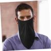 BATHVEVE Men Beard Cover Face Mask for Outdoor Use, Black Polyester with Detachable Design and Comfortable Fit, Skin-friendly Face Cover Protecting Beard from Wind and Dirt view 3