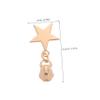 Housoutil Metal Five-Pointed Star Zipper Pull Tabs Practical Zipper Replacement 6 Pcs Sturdy Golden Metal Material for DIY Garment Accessories for Backpacks and Gym Bags view 2