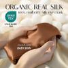 100% Mulberry Silk Sleep Mask, Large Eye Cover for Sleeping, Comfortable and Pressure-Free Sleeping Masks for Women Men, Completely Blackout (Coffee) view 2