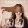 100% Mulberry Silk Sleep Mask, Large Eye Cover for Sleeping, Comfortable and Pressure-Free Sleeping Masks for Women Men, Completely Blackout (Coffee) view 3