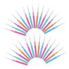 Veemoon 50pcs Interdental Cleaning Brush for Oral Care Flosser Head Options Orange Blue Green Purple for Teeth Cleaning view 1