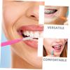 Veemoon 50pcs Interdental Cleaning Brush for Oral Care Flosser Head Options Orange Blue Green Purple for Teeth Cleaning view 3