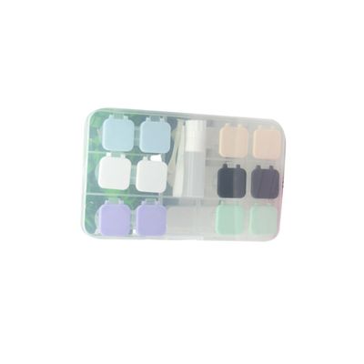 HEALEEP Elegant Soft Pouch Glasses Case Contact Lenses Holder Box Lens Storage Kit