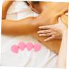 WOONEKY 4pcs Vacuum Cupping Cups Rubber Head Massage Body Cupping Device for Cellulite Massage Therapy view 3