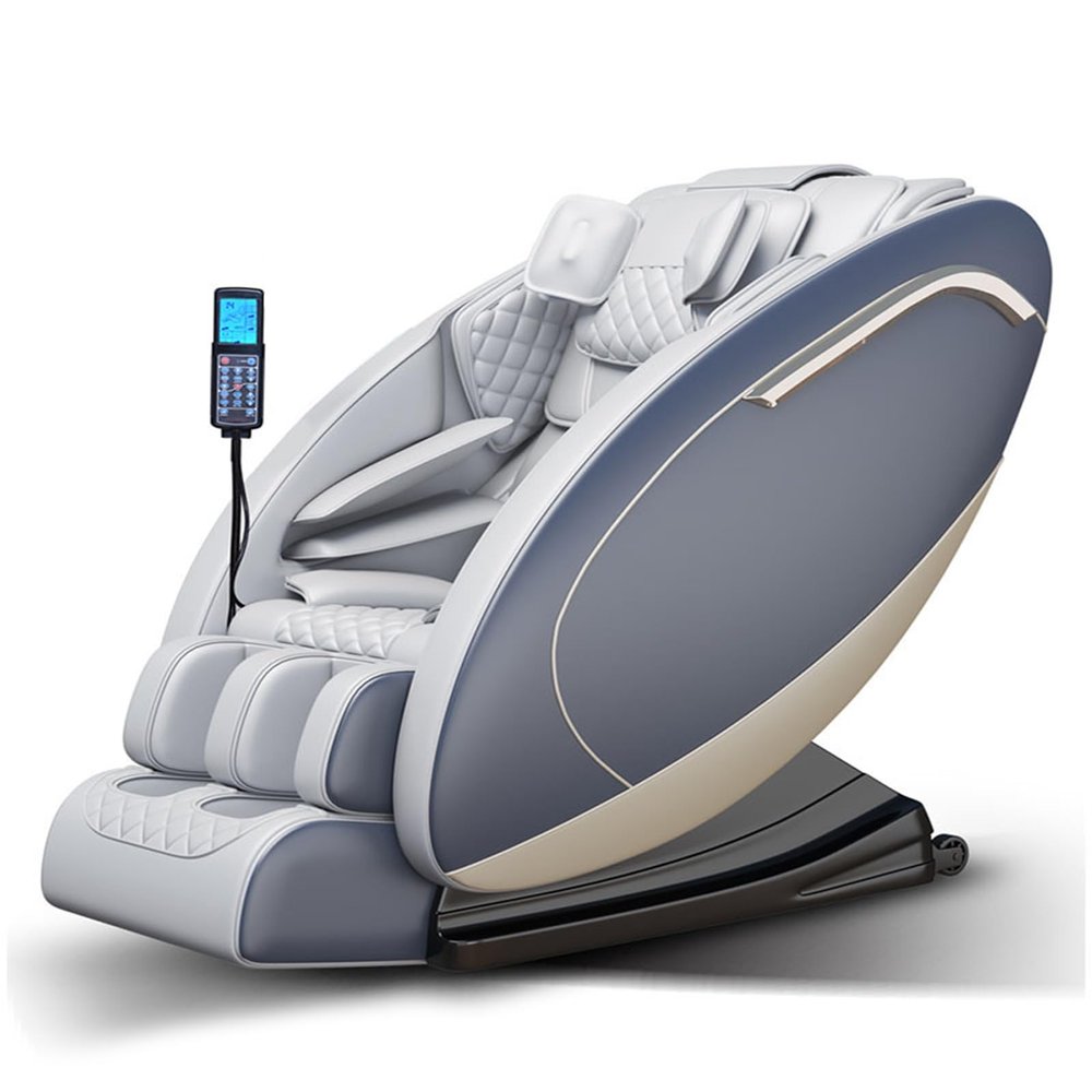 4D Massage Chair, Full Body Kneading with Air Bags SL Rail Heating Function Multi-Mode Selection Sofa(Gray)