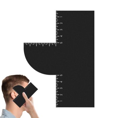 Enhancement Card, Hairline Shaping Maker Barber Card, Smooth Shavin Tool with Measurement Indicators for Grooming Hairdresser Men Teens Beginners