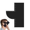 Enhancement Card, Hairline Shaping Maker Barber Card, Smooth Shavin Tool with Measurement Indicators for Grooming Hairdresser Men Teens Beginners view 1