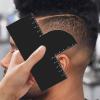 Enhancement Card, Hairline Shaping Maker Barber Card, Smooth Shavin Tool with Measurement Indicators for Grooming Hairdresser Men Teens Beginners view 3