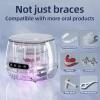 Portable Rechargeable Ultrasonic Retainer Cleaner with UV Light 52KHz High-Frequency Wireless Cleaner with 3 Modes & Digital Timer for Invisalign, Braces, Dentures, Mouth Guards, Toothbrush Heads view 2