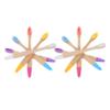 Anneome 10pcs Soft Toothbrush for Boys and Girls Bamboo Handle Toothbrushes Boy Girl Gentle Bristle Brush Travel-Friendly