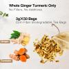 50 Ginger Turmeric Tea Bags Premium Herbal Turmeric and Ginger Tea for Digestion and Immune Support, Caffeine-Free view 2