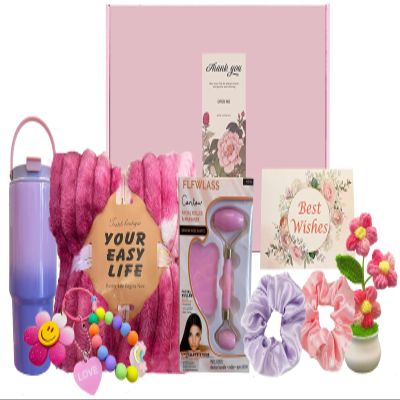 9 Birthday Gifts for Girls and Women, Unique Body Care Gift Basket Get Well Soon, Gift Set for Women After Surgery, Best Birthday Gift for Girlfriend