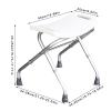 MJMLUCK Folding Shower Stools, for Elderly Foldable Bathroom Chair Adults Disabled Adjustable Height Non-Slip Small Showers Seats Shower Chair, 50x25cm, White (White 50x25cm) view 3