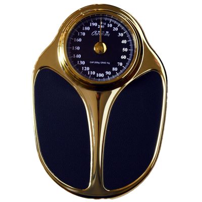 Analogue Bathroom Scales - Mechanical 352Ib 160Kg Weighing with Easy-to-Read Dial - No Buttons or Batteries Needed - Durable and Reliable Design for Home Use