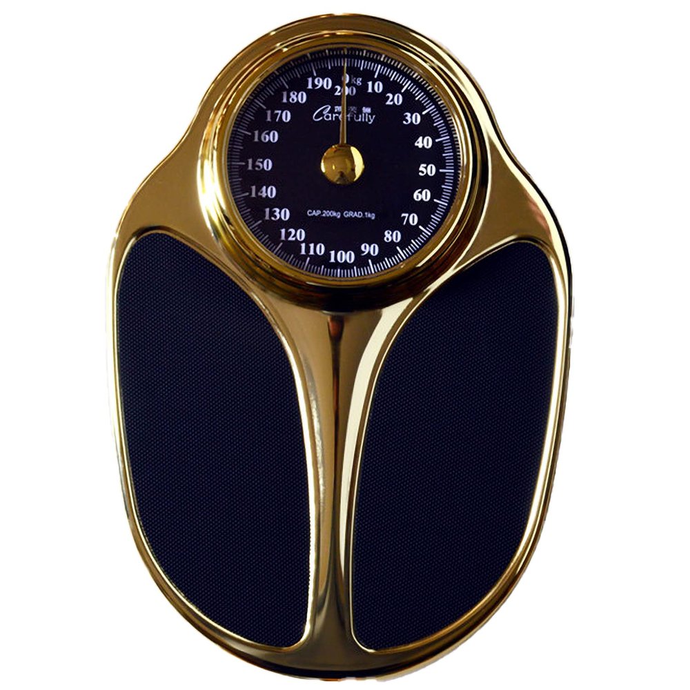Analogue Bathroom Scales - Mechanical 352Ib 160Kg Weighing with Easy-to-Read Dial - No Buttons or Batteries Needed - Durable and Reliable Design for Home Use