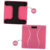 COLLBATH Smart Scale Rechargeable Digital Body Weight for Modern Bathroom Electronic Scale Accurate Weighing Gym Small Daily Use Portable Balance Pink Tempered Glass view 3