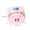 BIUDECO 1PC Cartoon Body Weight Scale USB Charging with Intelligent Sensor Tempered Cute Design for Home Use for Family and Friends view 2