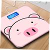 BIUDECO 1PC Cartoon Body Weight Scale USB Charging with Intelligent Sensor Tempered Cute Design for Home Use for Family and Friends view 3