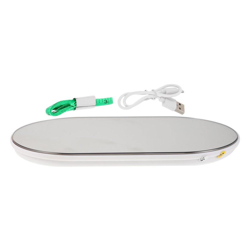 DECOMELODY Compact Digital Bathroom Scale Accurate Weighing Machine with Tempered Glass Design for Body Weight Tracking Lightweight Travel Friendly Reliable Accuracy for Health Monitoring