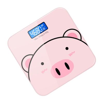 BELLIFFY Electronic Body Weight Scale for Accurate Health Measurement Multi-function Cartoon Supports 0.2-180kg with Tempered Glass Surface and USB Charging Gift for Family and Friends