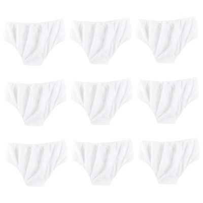 VANZACK 100pcs Women Disposable Underwear Breathable Travel Briefs Non-woven Adults Panties Cotton White