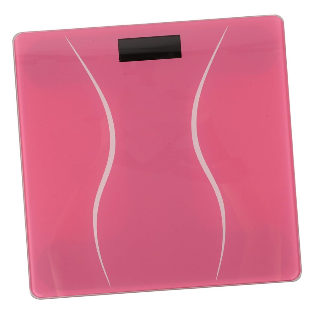 Beatifufu Digital Body Weight Scale Accurate Portable Electronic Scale with Easy to Read Display Cute Design for Home Use for Students Pink