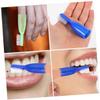 ASAKKURA 20pcs Small Prison Toothbrushes Mini Portable Soft Bristle Finger Brushes for Self- Prevention Blue and Light Green view 4