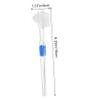 Gatuida Double Sided Toothbrush with Plastic and Nylon Bristles 3pcs Large Multi-Tufted and Angled Small Brush Heads for Gentle Cleaning and Easy Control for Dentures and Retainers view 2