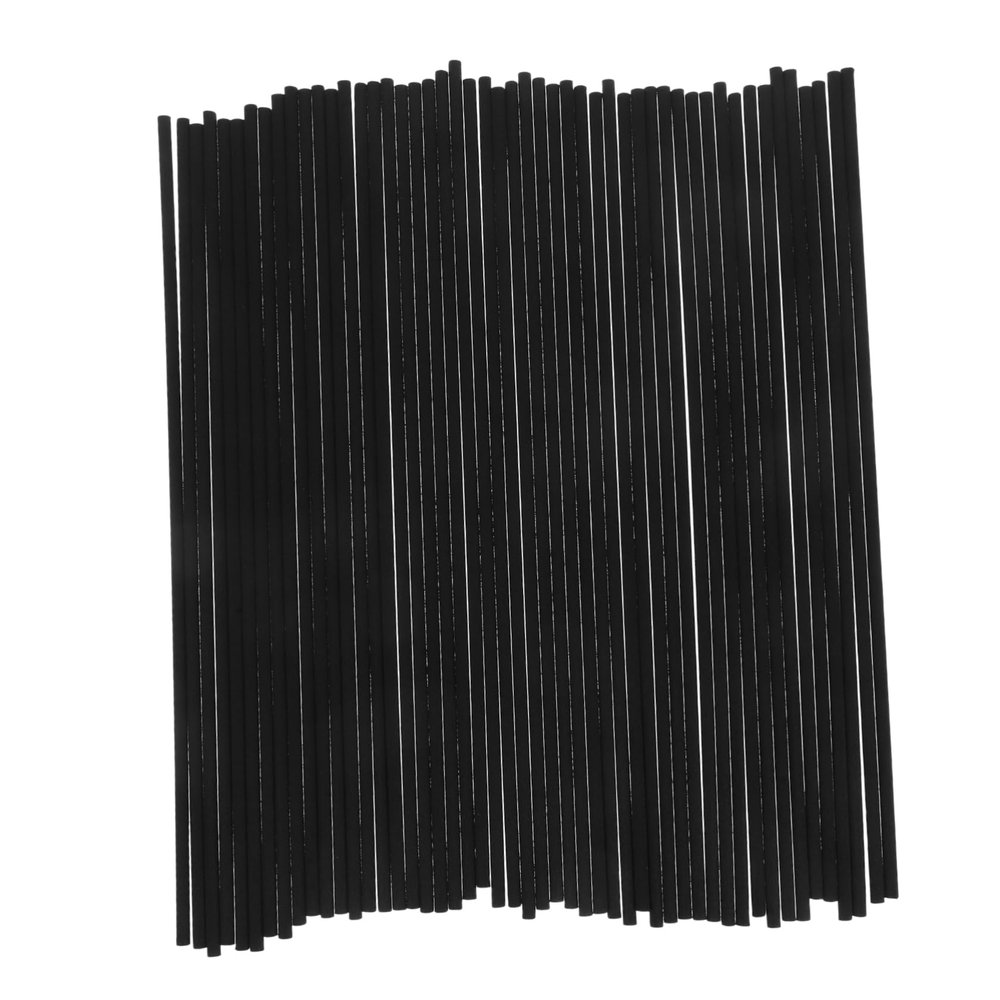 ELAYARD 50pcs Black Fiber Diffuser Sticks 4mm for Essential Oils Refill with Glue-free Fiber Material, Portable Design and Quick Aroma Release, for Office and Car Aromatherapy